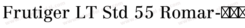 Frutiger LT Std 55 Romar字体转换
